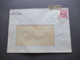 Bizone Am Post Nr.7 Seitenrandstück EF Tagesstempel Düsseldorf 13.7.1945 (frühe Verwendung!) Düsseldorf Reisholz - Covers & Documents