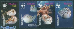 Palau 2006 WWF, Nautilus 4v [:::], Mint NH, Nature - Shells & Crustaceans - World Wildlife Fund (WWF) - Maritiem Leven
