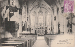 B20-89) SEIGNELAY (YONNE) INTERIEUR DE L'EGLISE  - Seignelay