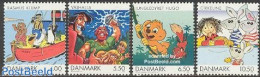 Denmark 2002 Comics 4v, Mint NH, Nature - Transport - Penguins - Ships And Boats - Art - Comics (except Disney) - Neufs