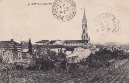 C13-47) BON  ENCONTRE - 1913  - ( 2 SCANS ) - Bon Encontre