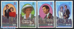 Hong Kong 1989 Diana & Charles Visit 4v, Mint NH, History - Transport - Charles & Diana - Kings & Queens (Royalty) - S.. - Neufs