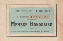 32) LECTOURE (GERS) UNION SPRTIVE LECTOUROISE - SAISON 1919 - 20 - Lectoure