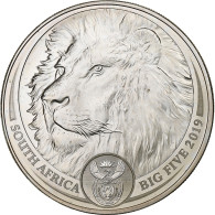 Afrique Du Sud, 5 Rand, Le Lion, 2019, South Africa Mint, 1 Oz, Argent, FDC - Afrique Du Sud