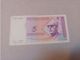 Billete Bosnia Herzegovina. 5 Maraka, Año 1998 - Bosnien-Herzegowina