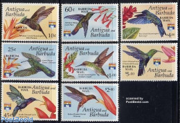 Barbuda 1993 Genova, Birds 8v, Mint NH, Nature - Birds - Hummingbirds - Barbuda (...-1981)