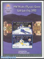 Palau 2002 Olympic Winter Games S/s (coloured Rings), Mint NH, Sport - Olympic Winter Games - Skiing - Skiing