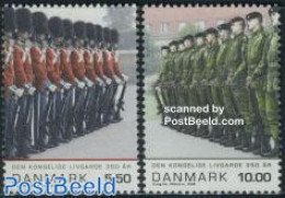 Denmark 2008 Royal Guards 2v, Mint NH, Various - Uniforms - Neufs