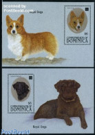 Dominica 1994 Dogs 2 S/s, Mint NH, Nature - Dogs - Dominican Republic