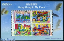 Hong Kong 2010 Children 4v M/s, Mint NH, Art - Children Drawings - Nuovi