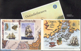 Sweden 2003 East India 4v In Booklet, Mint NH, Transport - Various - Stamp Booklets - Ships And Boats - Maps - Neufs