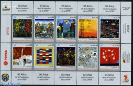 Venezuela 2010 50 Years OPEC 10v M/s, Mint NH, Science - Mining - Art - Modern Art (1850-present) - Paintings - Venezuela