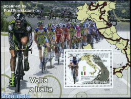 Guinea Bissau 2009 Volta A Italia S/s, Mint NH, Sport - Various - Cycling - Sport (other And Mixed) - Maps - Cycling