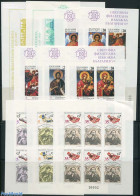 Bulgaria 1989 Bulgaria 89 10 S/s, Mint NH, Science - Telecommunication - Stamps On Stamps - Art - Paintings - Ungebraucht