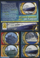Tristan Da Cunha 2011 Atlantic Odyssey 4v+s/s, Mint NH, Transport - Ships And Boats - Barcos