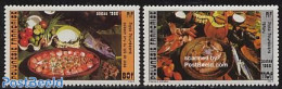 French Polynesia 1986 Food 2v, Mint NH, Health - Nature - Food & Drink - Fish - Neufs