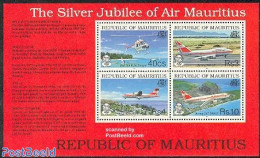 Mauritius 1993 Air Mauritius S/s, Mint NH, Transport - Helicopters - Aircraft & Aviation - Hélicoptères