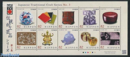 Japan 2014 Traditional Crafts (no. 3) 10v M/s, Mint NH, Various - Textiles - Art - Art & Antique Objects - Handicrafts - Unused Stamps