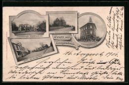 AK Hamburg-Langenfelde, Franzensburg`s Etablissement, Kaiserliches Postamt, Pastorat Mit CApelle  - Eimsbuettel