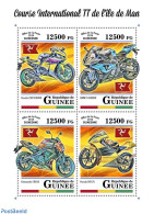 Guinea, Republic 2018 The International Isle Of Man TT Race, Mint NH, Sport - Transport - Motorcycles - Motorfietsen