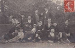 82) BEAUMONT DE LOMAGNE - CARTE PHOTO - UN GROUPE DE JEUNES BEUMONTOIS EN 1915 - ( 2 SCANS ) - Beaumont De Lomagne