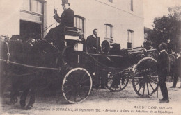30) INONDATIONS DE SOMMIERES - 26 SEPTEMBRE 1907 - ARRIVEE A LA GARE DU PRESIDENT DE LA REPUBLIQUE - ( 2 SCANS ) - Sommières