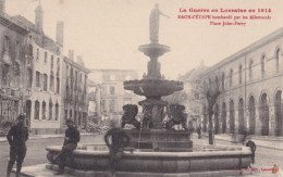 88) RAON  L ' ETAPE (VOSGES) BOMBARDE  PAR LES ALLEMANDS - PLACE JULES FERRY - LA GUERRE EN LORRAINE EN 1914 - 2 SCANS - Raon L'Etape