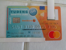 Estonia Bank Card - Cartes De Crédit (expiration Min. 10 Ans)