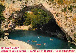 07 - Ardèche - Gorges De L'Ardèche - Le Pont D'Arc - Canoë Kayak - CPM - Voir Scans Recto-Verso - Vallon Pont D'Arc