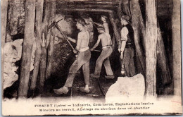 42 FIRMINY - Mineurs Au Travail, Abattage Du Charbon  - Firminy
