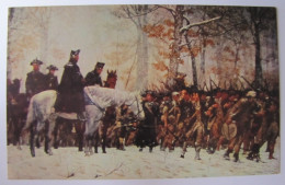 HISTOIRE - The General Washington Reviewing His Troops At Valley Forge - Storia