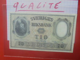 SUEDE 10 KRONOR 1960 Peu Circuler Presque Neuf (B.33) - Svezia