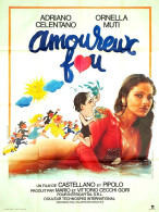 Affiche 120 X 160 Du Film "AMOUREUX FOU" Avec Ornella Muti Et Adriano Celentano - Afiches