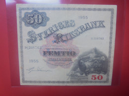 SUEDE 50 KRONOR 1955 Circuler (B.33) - Sweden