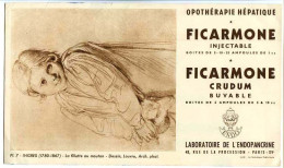 Buvard 20.9 X 12 Laboratoire De L'Endopancrine Pl. 7 INGRES (1780-1867) La Fillette Au Mouton Dessin - Chemist's