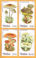 2022  Moldova Moldavie  Mushrooms, Plants, 4v Mint - Funghi