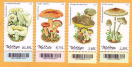 2022  Moldova Moldavie  Mushrooms, Plants, 4v Mint - Funghi