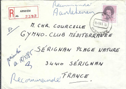 PAY BAS 1985: LSC Rec. De Arnhem Pour Sérignan (France) - Storia Postale