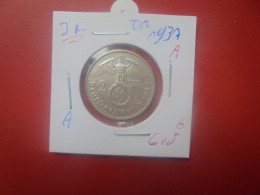 3eme REICH 2 MARK 1937 "A" ARGENT (A.4) - 2 Reichsmark