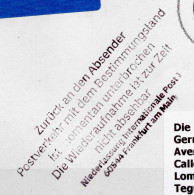 Corona Covid 19 Postal Service Interruption "Zurück An Den Absender... " Reply Coupon Paid Cover To TEGUCIGALPA HONDURAS - Honduras