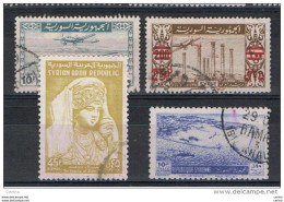 SYRIA:  1946/62  AIR  MAIL  -  LOT  4  USED  STAMPS  -  YV/TELL. 4//183 - Syrie