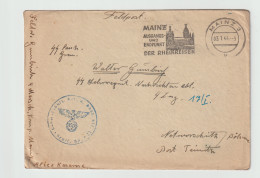 German SS Feldpost WW2: To SS Lehr Regiment In Netvorice (Czech Republic) (in German: Networschitz) From Landesschützen - Militaria