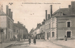 18 Chateaumeillant Vue Prise De La Rue Des écoles CPA Cachet 1923 - Châteaumeillant