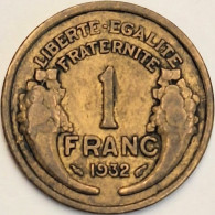 France - Franc 1932, KM# 885 (#4072) - 1 Franc