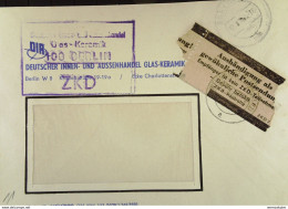 DDR-Dienst: Brief Mit Braunen Aufkleber "Aushändigung Als Gewöhnl. Postsendung! ..." 12.8.65 An VEB Der Erst 1967 An ZKD - Covers & Documents