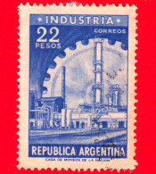 ARGENTINA - Usato - 1962 - Immagini Varie Dello Stato - Fabbriche | Industria | Ingranaggi - Ruote Dentate - 22 - Used Stamps