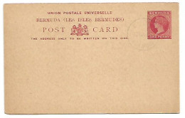 Bermuda Queen Victoria PSC Card P.1 With PMK 23nov1901 - Non Travelled - Bermuda