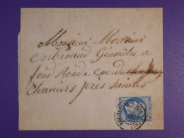 DM 10 FRANCE   BELLE LETTRE 31 DEC. 1865 ROCHEFORT A SAINTES +  N°22   +AFF. INTERESSANT +++ - 1849-1876: Période Classique