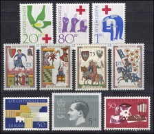 427-436 Liechtenstein Jahrgang 1963 Komplett, Postfrisch - Ungebraucht