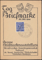 Tag Der Briefmarke Briefmarkenausstellung SSt DUISBURG-RUHRORT 20.10.1946 - Tag Der Briefmarke